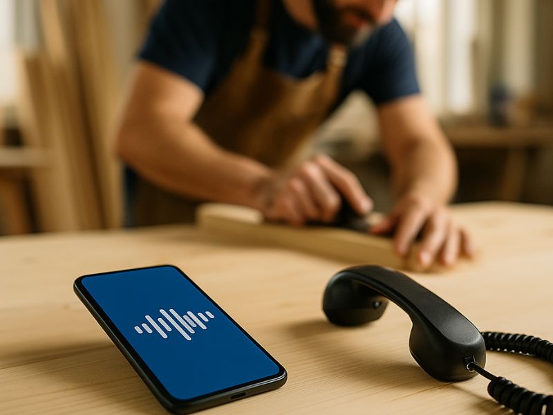 Tischler mit KI-Telefonassistent Demo