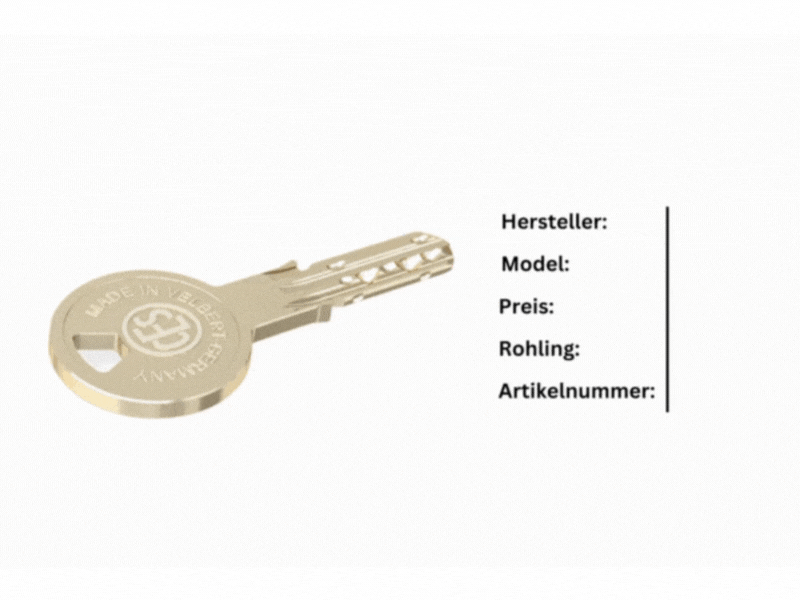 GIF: KeyIdentifier erkennt Schlüsselprofil
